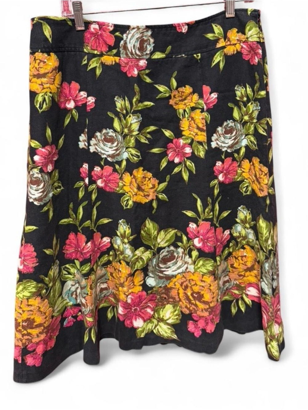 East / East 5th Floral midi skirt a-line size 16 - Picture 2 of 6